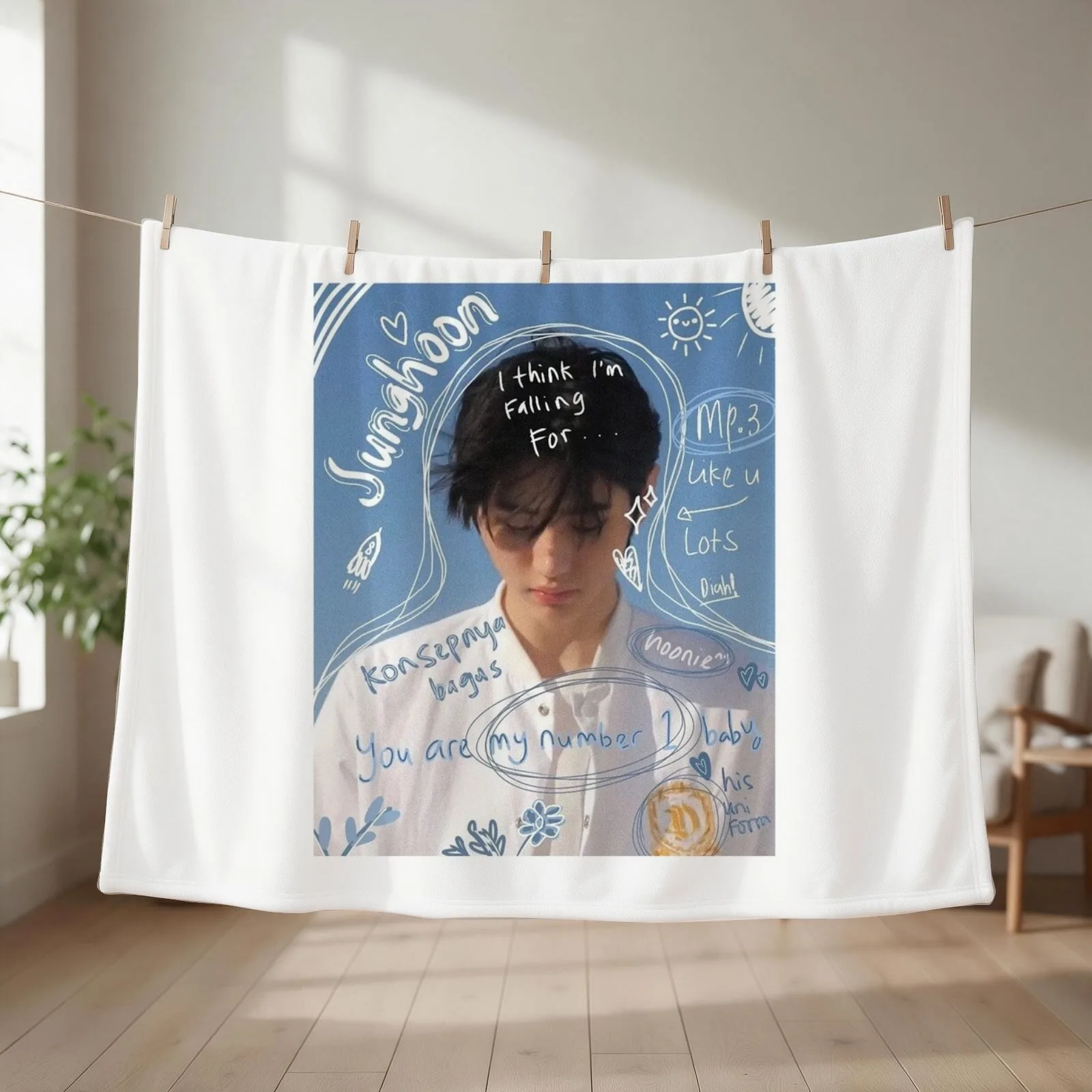 sunghoon Throw Blanket Plaid on the sofa Decorative Throw Tourist for sofa Blankets