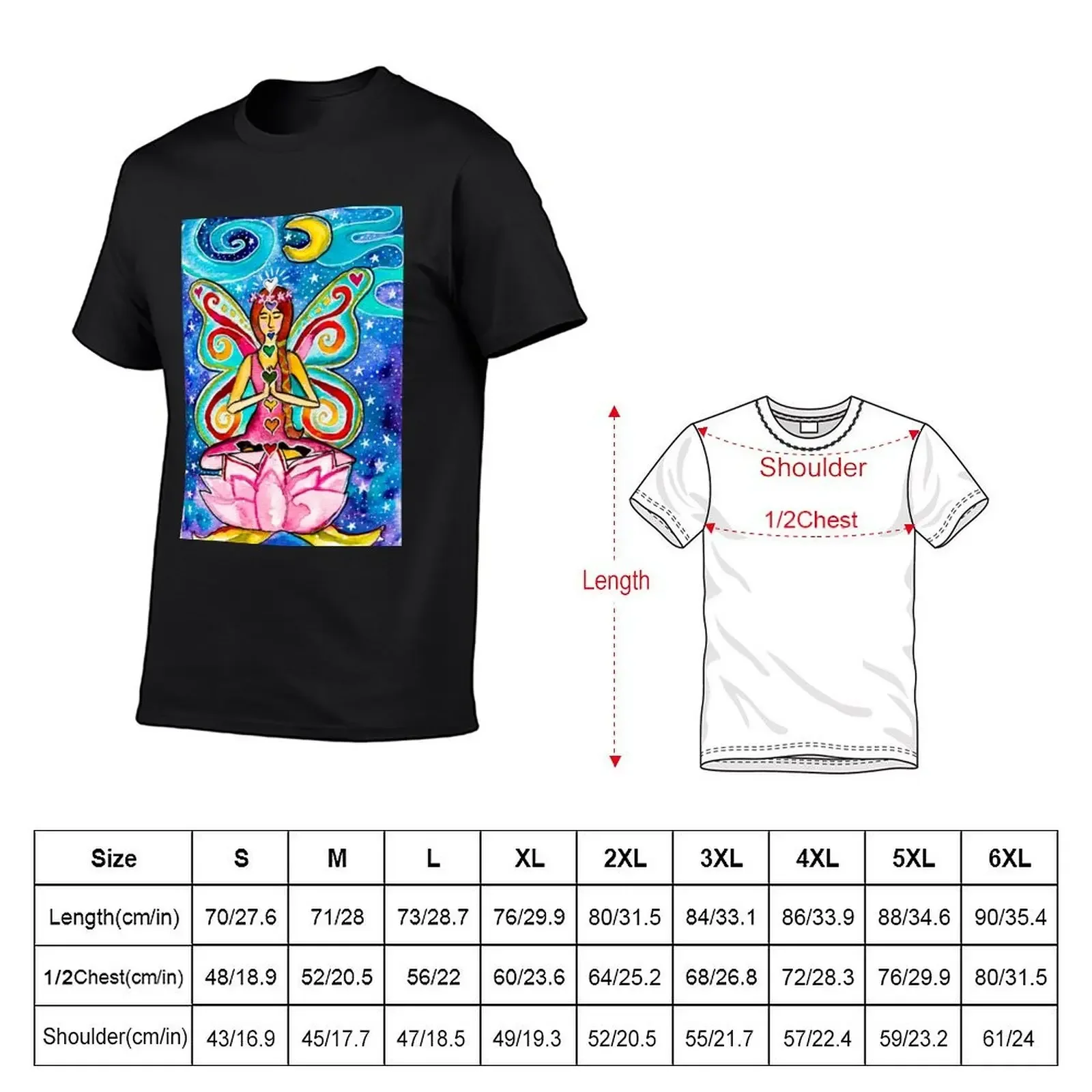 Chakra Fairy T-Shirt new edition korean fashion mens graphic t-shirts big and tall