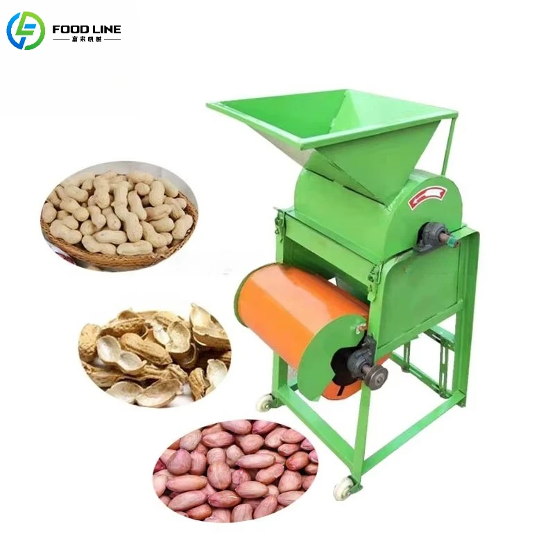 Customized High Output Peanut Shelling Machine Electric Energy Saving Automatic Peanut Sheller for Business