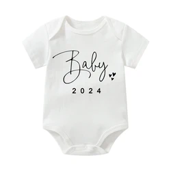 Baby Boys Bodysuits Girls Romper Cotton Short Sleeve Letter Print Baby Onesies Jumpsuit Infant Clothing Newborn Costume Clothes