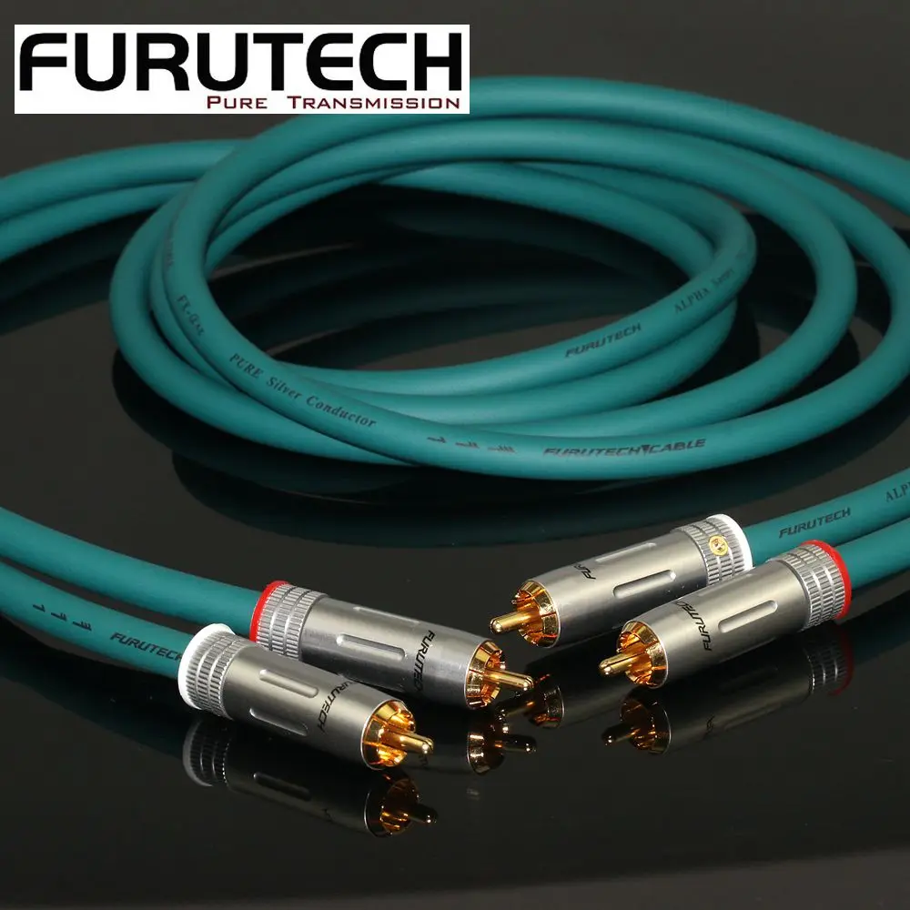 

FURUTECH FX Alpha Ag sterling silver flagship coaxial digital cable audio signal cable dual lotus 2RCA to 2RCA connection cable