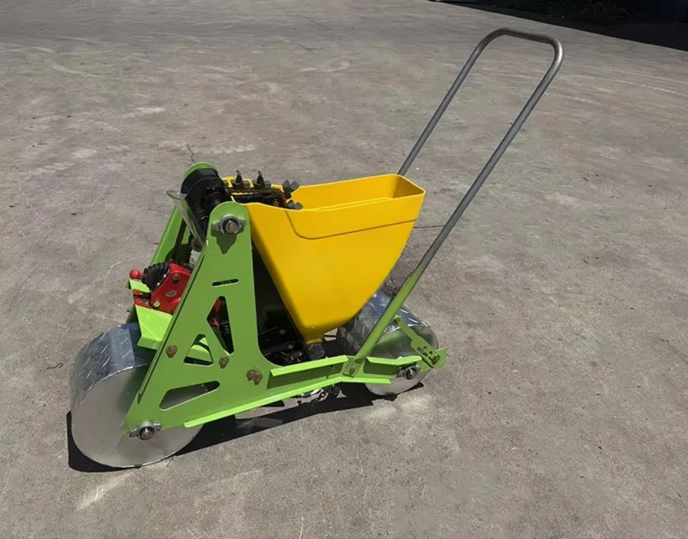 4 Row Garlic Planter Walk Behind  Self Propelled Garlic Seeder High Efficiency Garlic Planting Machine