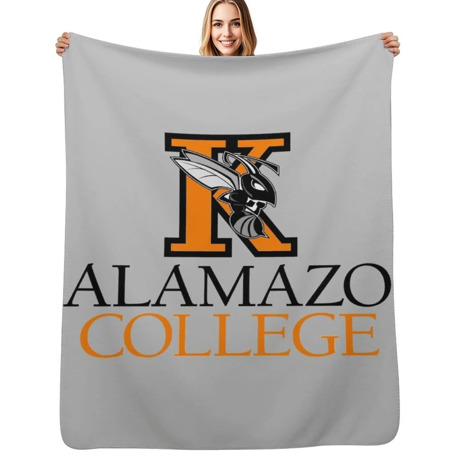 Плед Kalamazoo College 2, уютное домашнее одеяло, подарок на Рождество и праздники