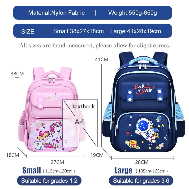 Kids Backpack for Boys Girls Astronaut Primary School Bag  Ergonomic Kindergarten Children BooKbag