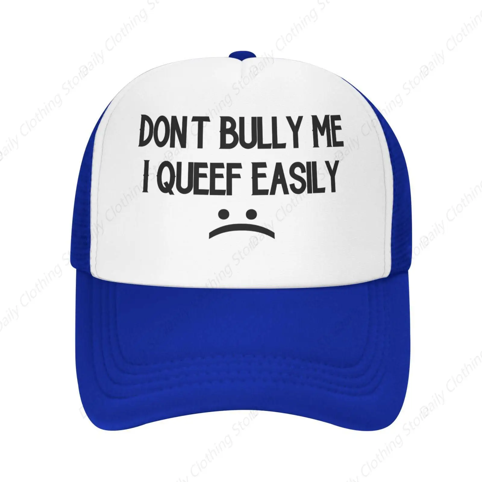 Don'T Bully Me I Queef Easily Women'S Baseball Cap Vintage Mesh Caps Adjustable Adult Dad Trucker Hat