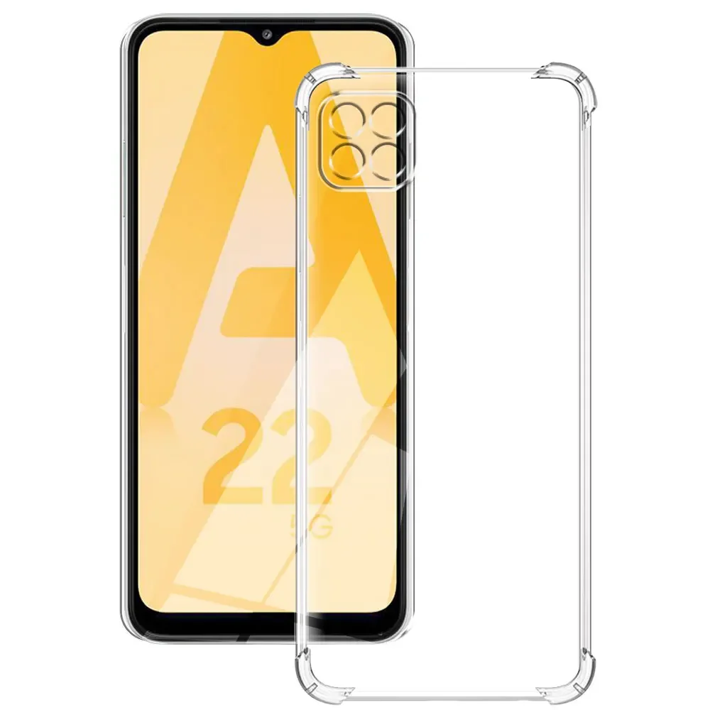 For Samsung Galaxy A22 5G Case Silicone Soft Shockproof Transparent Cover For Samsung A22 Clear Case For Samsung A22 Funda Coque