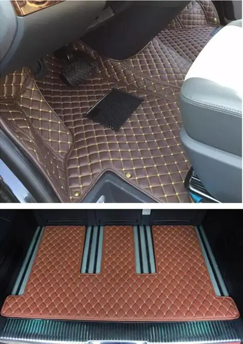 

Custom full set car floor mats for Volkswagen Caravelle T5 T6 2021-2003 8 seats 9 seats High quality waterproof rugs carpets