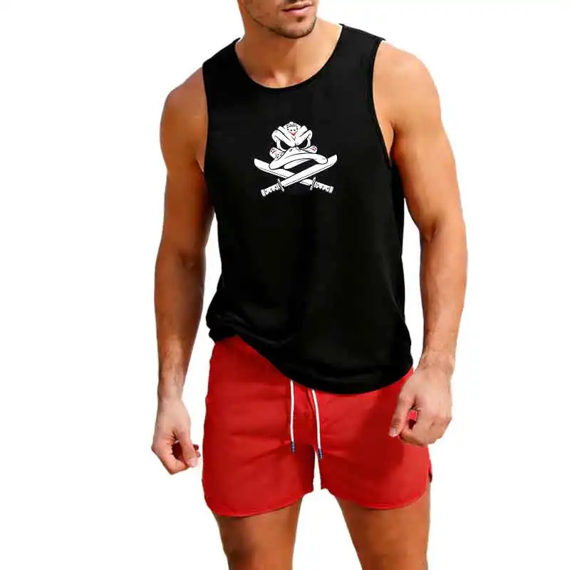 Gym Tank Top Running Sleeveless Shirt Fitness Workout Vest Men Basketball Jersey Training Bodybuilding Workout Stringer Singlets