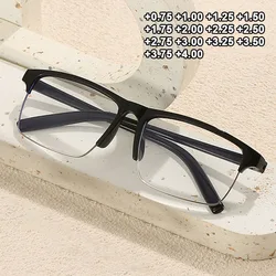 Men Half Frame Reading Glasses Women 2023 Ultralight Presbyopia Glasses Unisex Eyewear +0.75+1.0+1.25+1.50+1.75+2.0+2.25+2.75.+4