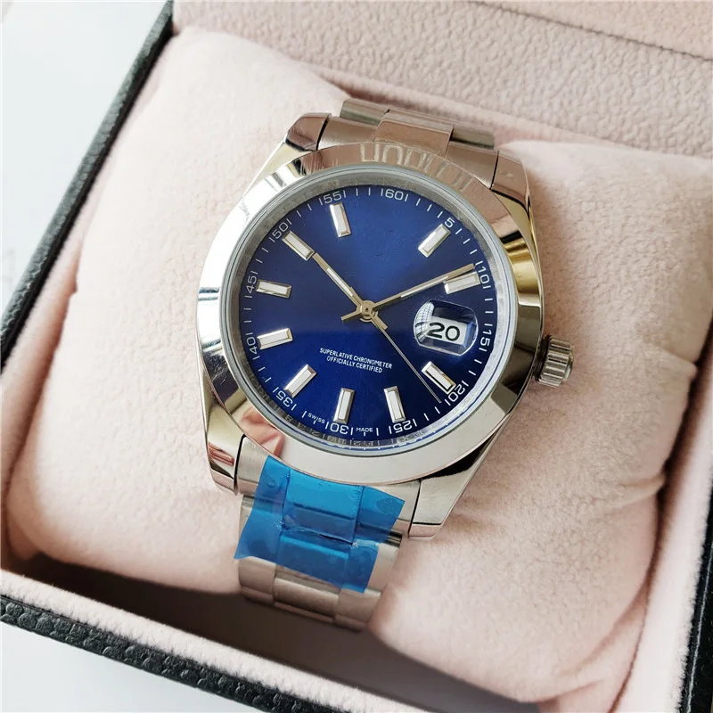 ​2025 Men's Automatic Mechanical Watch Stainless Steel Band Sapphire Crystal Waterproof Business Casual Luminous Self-Winding