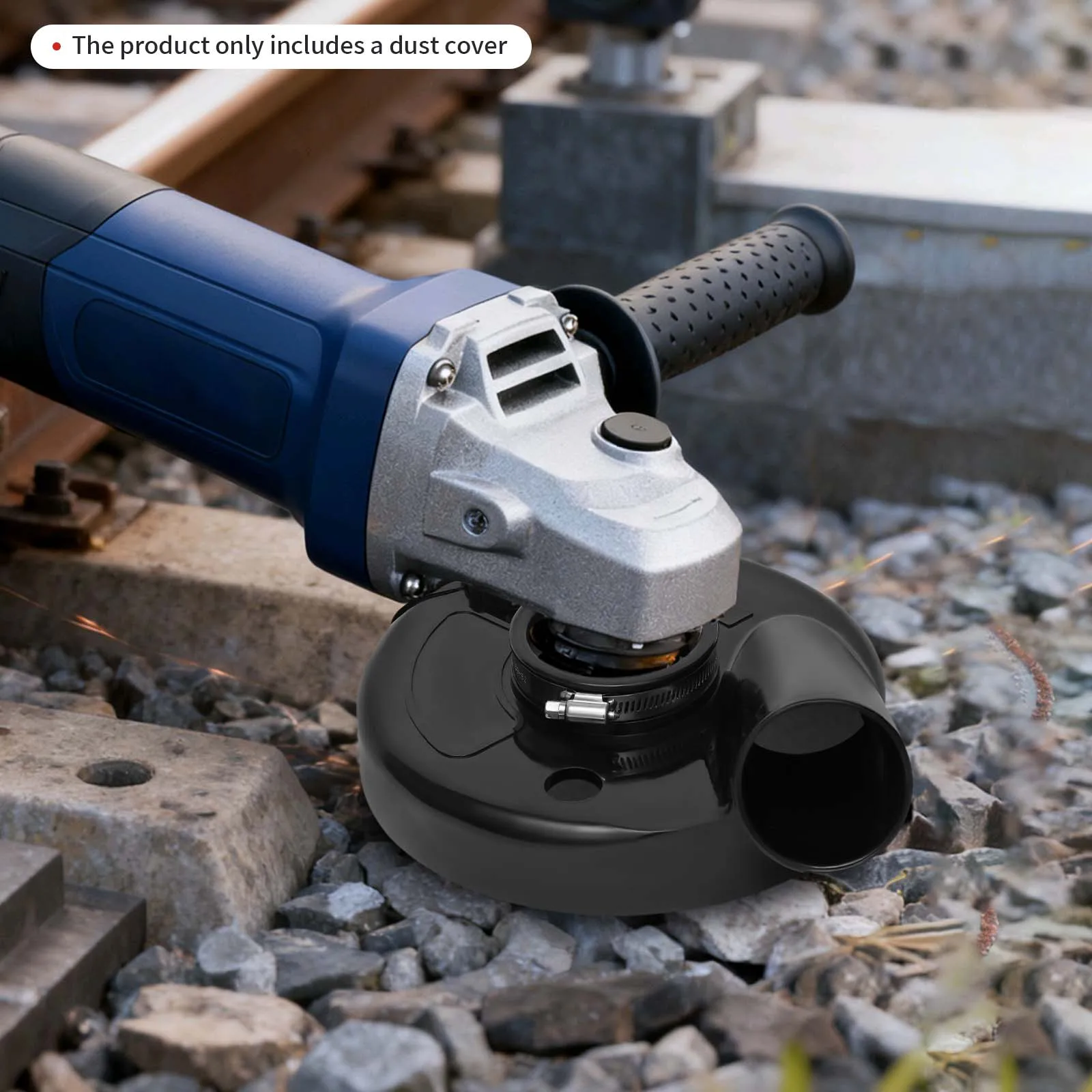 Universal Surface Grinding Dust Shroud Rubber Plastic Angle Grinder Dust Cover Protective Hood Efficient Dust Collection Grinding Tool Accessory for Wall Floor Polishing