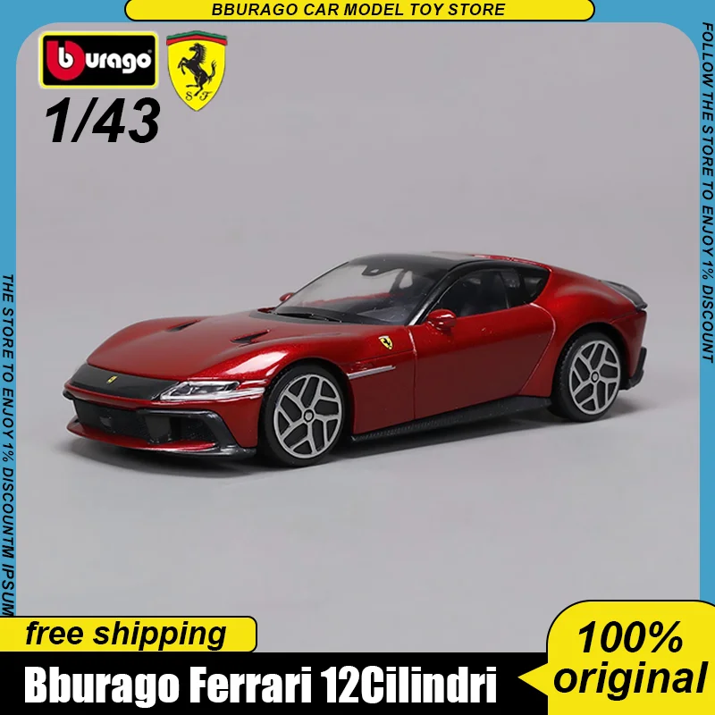 Новинка-в-наличии-bburago-1-43-миниатюрная-литая-под-давлением-модель-из-сплава-ferrari-296-gtb-ferrari-purosangue-модель-автомобиля-игрушка-в-подарок