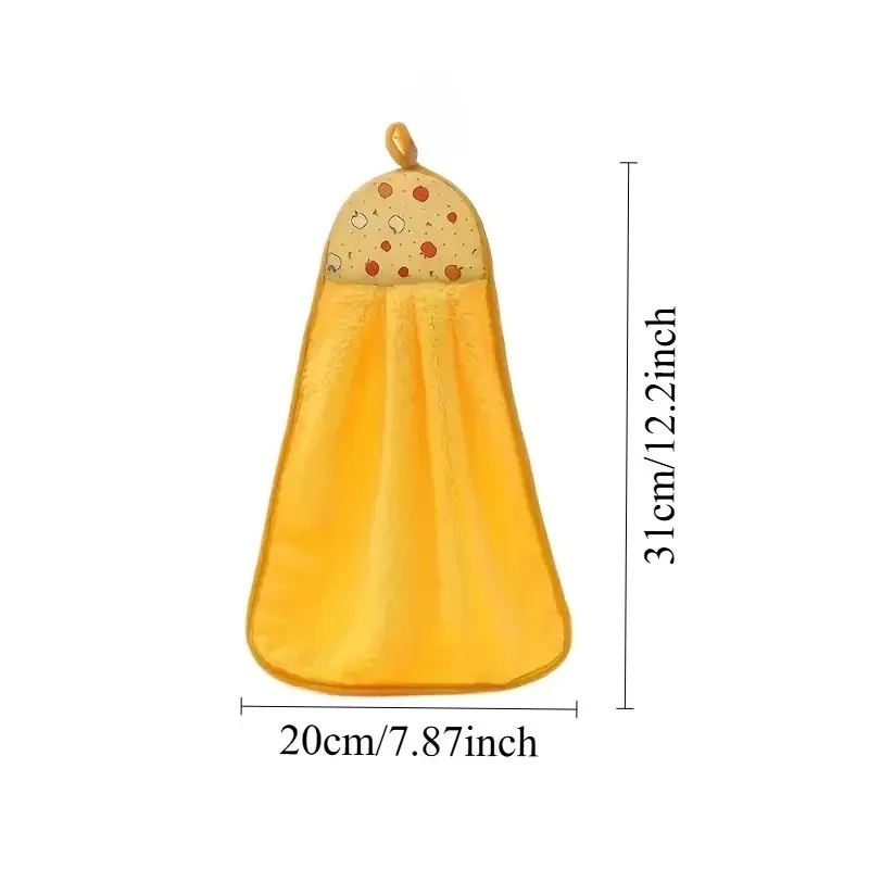 1/3/5Pcs Soft Absorbent Colorful Hanging Hand Towels, Skin‑Friendly Towel for Kitchen, Bathroom & Household Daily Family Use