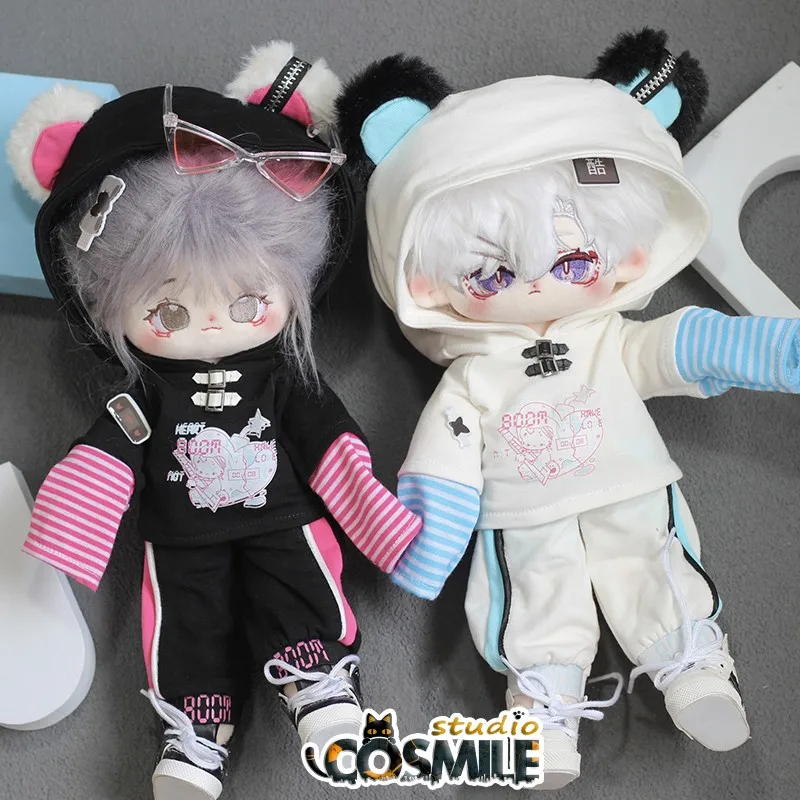 Kpop Star Idol Cat Y2K Abby Style Sport Hoodies Fashion CP Costume Stuffed Plushie 30cm Plush Doll Clothes Clothing KL