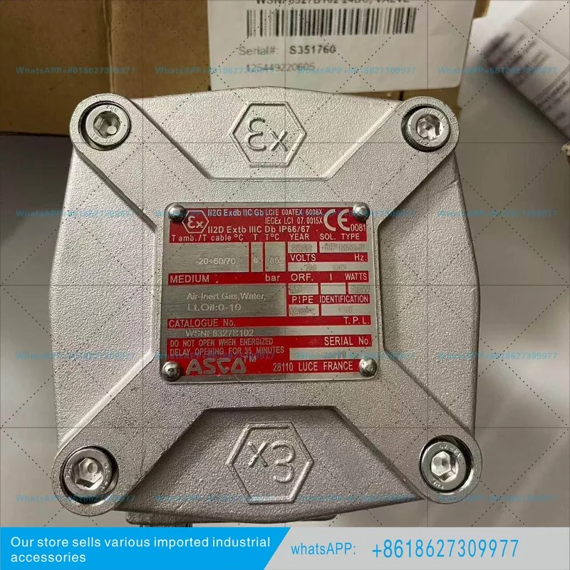 WSNF8327B102 24DC Explosion Proof Solenoid Valve, 1/4 'NPT Thread