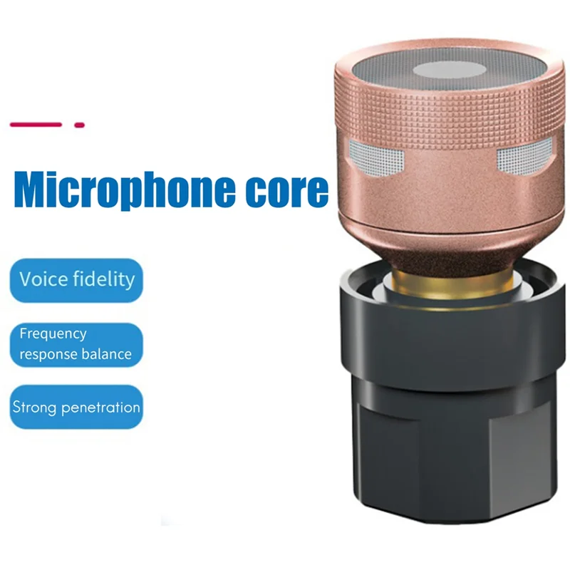 Multi-Functional Microphone Head Core High Fidelity Sound Professional Performance Series Moving Coil Microphone Core DY