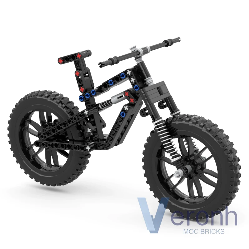 Creative Canyon Spectral Mountain Bike Model Building Blocks Motorcycle Wheel High-Tech MOC Assembly Bricks Educational Kid Toys