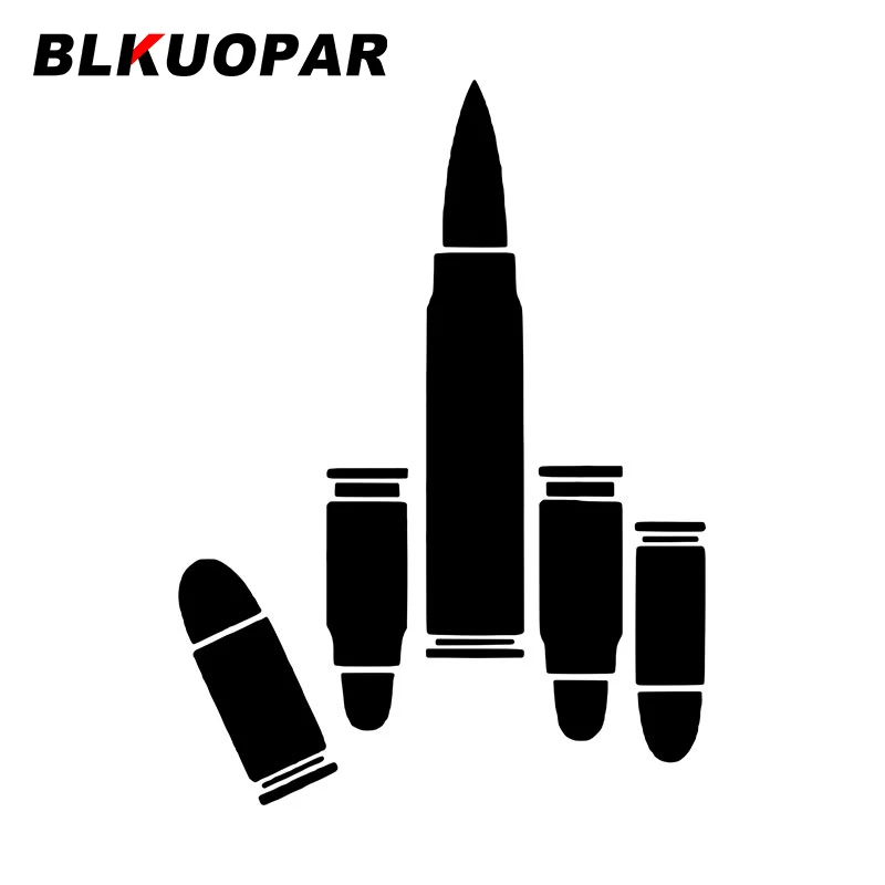BLKUOPAR Bullet Finger Car Stickers ATV Creative Vinyl Anime Die-cut Scratch-Proof Bumper Refrigerator Graphics Car Goods