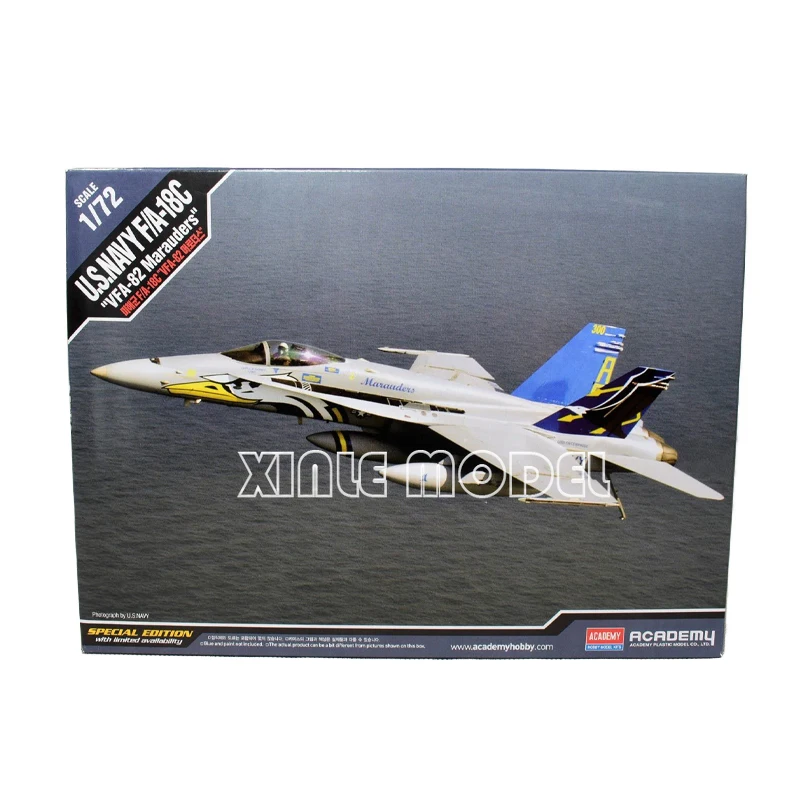 

Academy Scale Model Kit 12534 F/A-18C American VFA82 Marauders Fighter 1/72