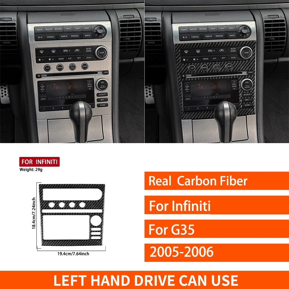 autocollants-en-fiber-de-carbone-veritable-pour-infiniti-g35-2005-–-2006-cadre-de-panneau-de-commande-cd-radio-centrale-accessoires-de-voiture-decoration-interieure