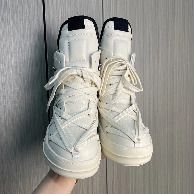 

Мужские повседневные кроссовки COZOK High Street Brand Design, ботильоны из натуральной кожи, роскошные мужские кроссовки на платформе