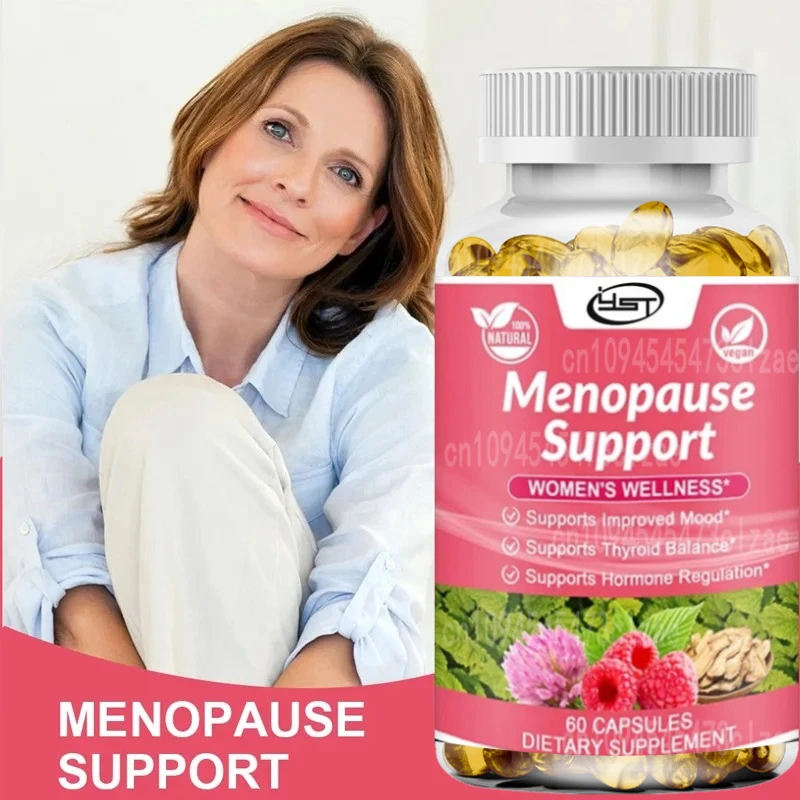 Menopause Support Supplements for Women Can Relieve Hot Flashes, Night Sweats, Mood Swings, Low Energy and More.