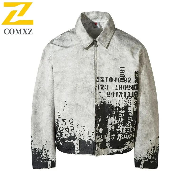 

COMXZ Мужская гоночная куртка в американском стиле ретро для рыбалки, высокое качество, чакета для верховой езды, кемпинга, удобная прочная мужская одежда, куртки