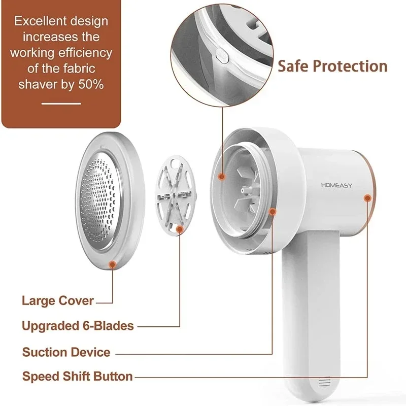 Xiaomi neue tragbare elektrische Flusen entferner Kleidung USB Flusen Trimmer Fuzz Teppiche Pullover Rasierer Flusen Pellets Schnitt maschine
