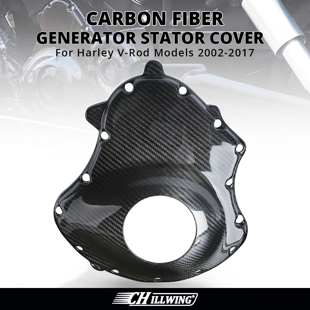 

Fit For Harley V-Rod VROD VRSC Night Rod VRSCDX Muscle VRSCF VRSCAW VRSCA 2002-2017 Carbon Fiber Engine Generator Stator Cover