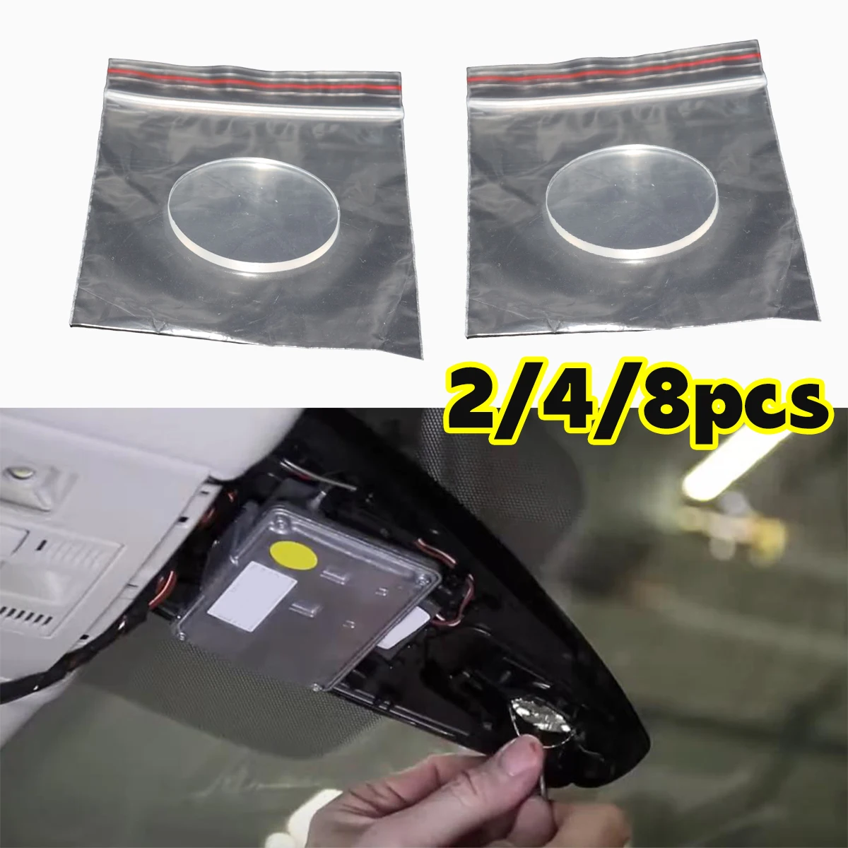 

For Audi A3 A4 A5 A6 A7 A8L Q7 R8 RS5 RS7 S3 S5 S6 S7 S8 Rain Light Sensor Gel Pad Adhesive Film Silicone Cushion Multi-Purpose