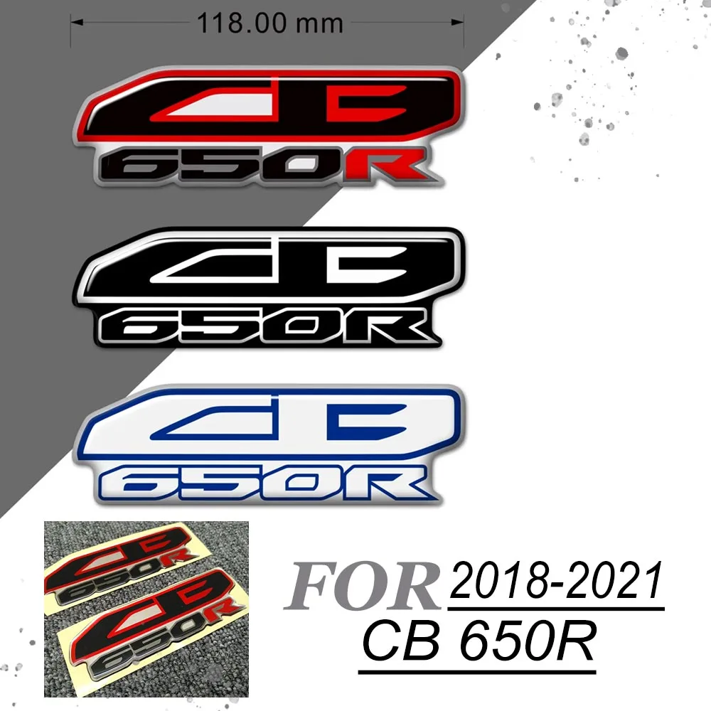 Almohadilla de carenado para tanque de motocicleta, emblema de guardabarros, pegatinas protectoras, calcomanías para Honda CB650R CB 2018, CB650 R, 2021-650