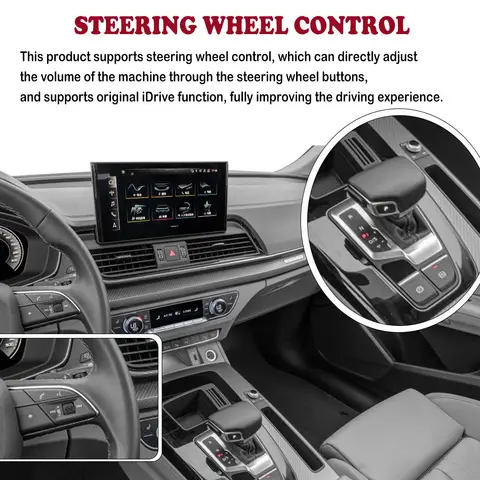 Nunoo Android 14 CarPlay för Audi A1 Q2 2010-2023 Bilradio pekskärm GPS bilmultimediaspelare navigation stereo DSP WIFI 8 best sales Audi A1-radio - №7