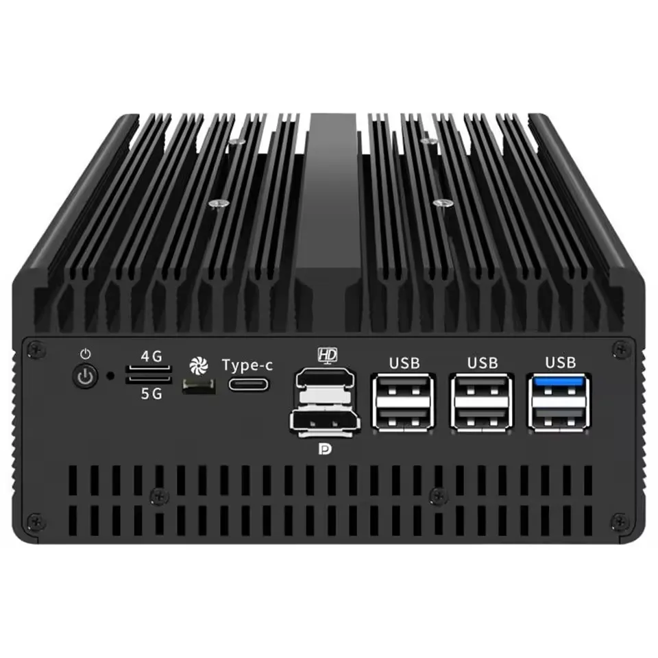 Topton Ultra 9 185H Брандмауэр Мини-ПК Ultra 7 165H 155H 4x/2x 10G SFP 6*2.5G LAN, Intel vPro 2xNVMe Thunderbolt 4 Сервер для домашней лаборатории