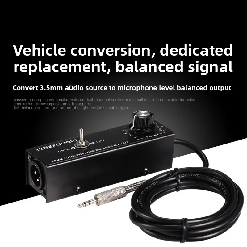 

3,5 мм стереоконверсионный микрофон, уровень сбалансированного сигнала, выходной микшер XLR, устраняет звук тока