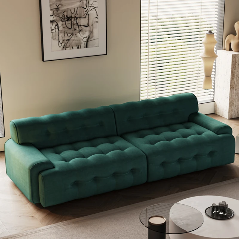 Vintage zielona Sofa rozciągliwa minimalistyczna projektantka dorośli kanapa drewniany fotel Italiano czytanie Divani Soggiorno meble do sypialni