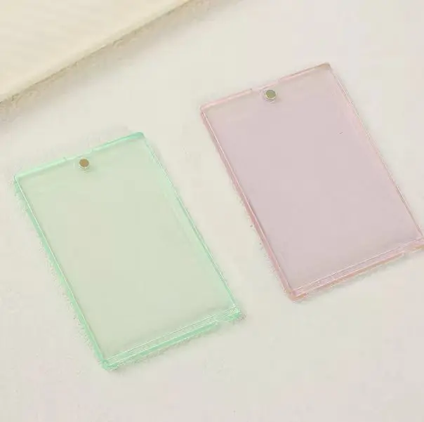 100 Pcs Premium Polished Acrylic Trading Card Display Holder, Single-Layer Dustproof Desktop Case, Customizable & Durable