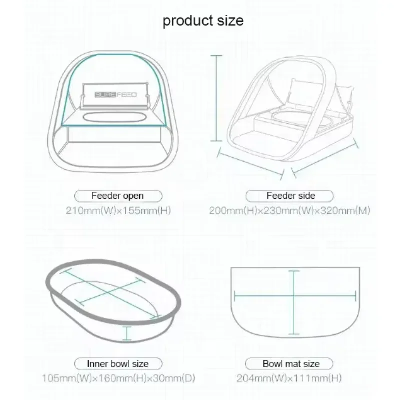 Smart Automatic Pet Feeder SureFeed Sure Petcare Microchip Pet Cat Dog Feeder Sui   for Both Wet and Dry Food