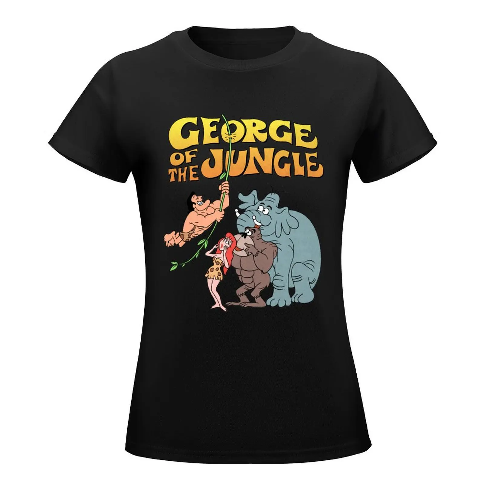 Tribute to Jay Ward George of the Jungle Characters T-Shirt cute clothes oversized summer top summer blouses woman 2024