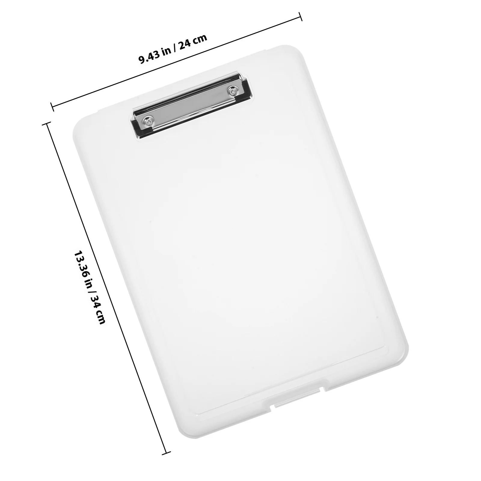 Plastic Clipboard File Storage Box A4 Size Heavy Duty Flip Document Case Nurse Organizer Portable Office School