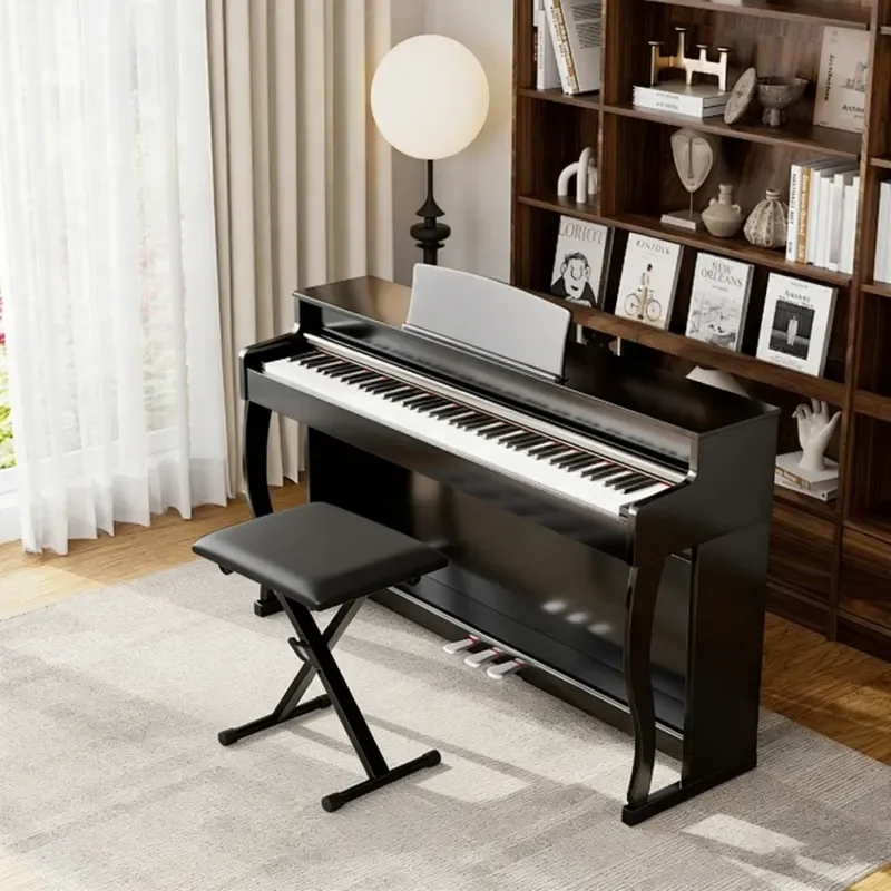 For Wholesale Adjustable Guzheng Stool Four Speed Height Lift Folding Electronic Piano Bench Sponge Cushion X Frame Portable
