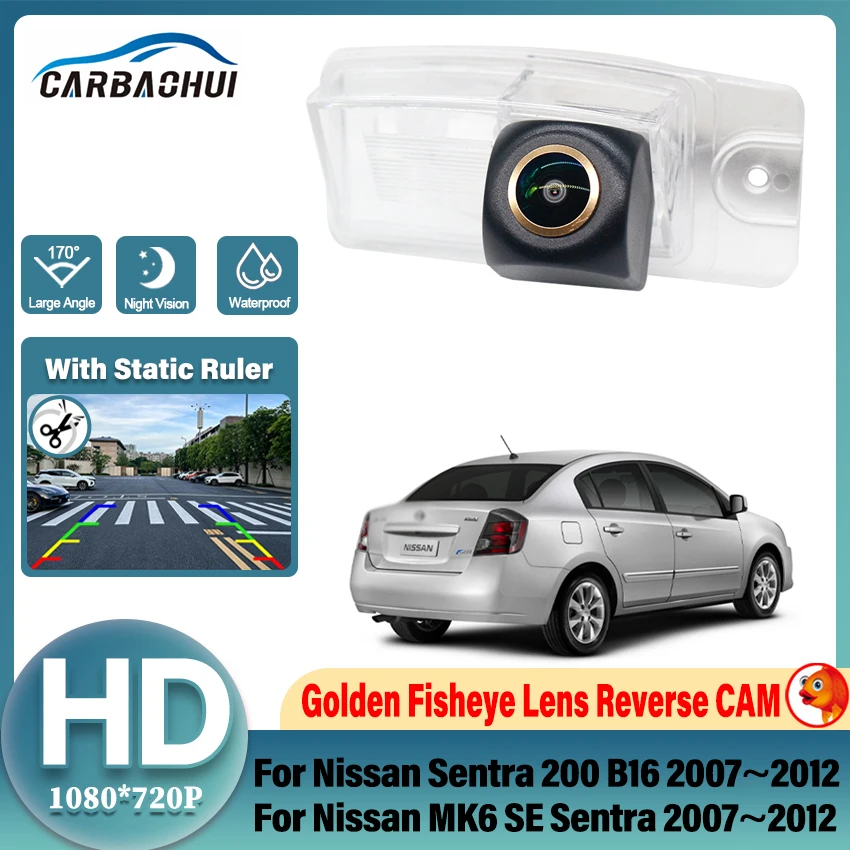 Rear View Camera For Nissan Sentra 200 B16 2007~2012 MK6 SE Sentra 2007~2012 CCD Night Vision Backup Camera license plate Camera