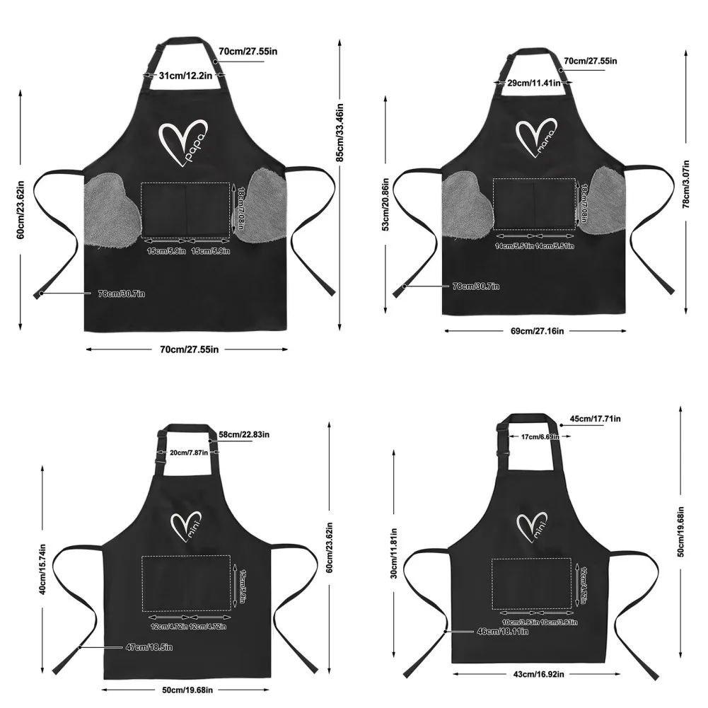 Fashion Kitchen Aprons For Woman Men Chef Work Apron For Grill Restaurant Bar Shop Cafes Beauty Nails Studios Uniform