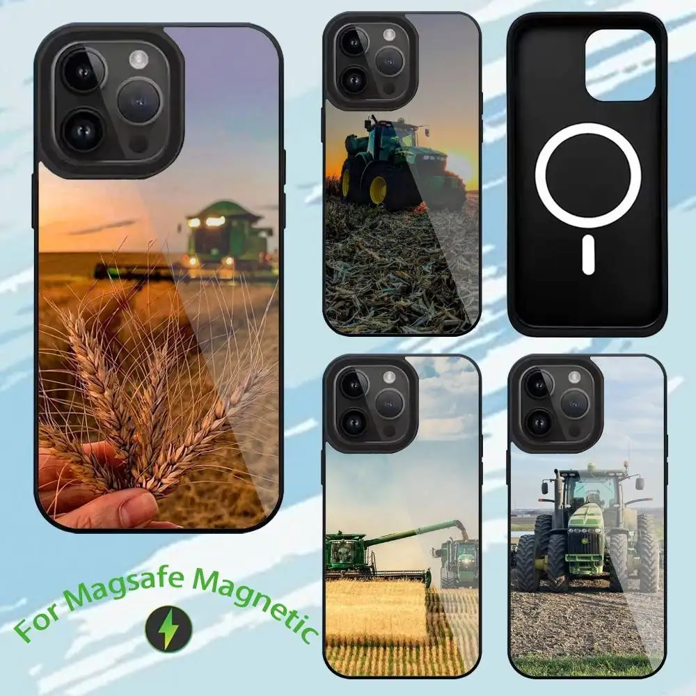 

F-Farm Vehicle T-Tractor Phone Case For iPhone17,16,15,14,13,12,11,Plus,Pro,Max For Magsafe Wireless Charging cover