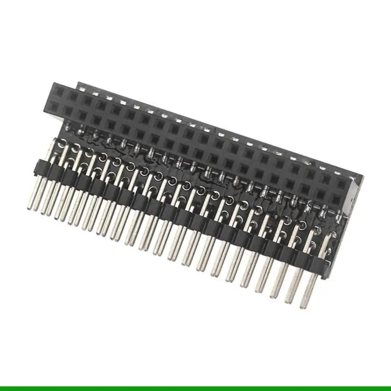 U55C 40-pin GPIO 1 to 2 Expansion Board 2x20-pin Strip Dual Vertiical Horizontal Male Pin Headers for 4B/3B+/2B