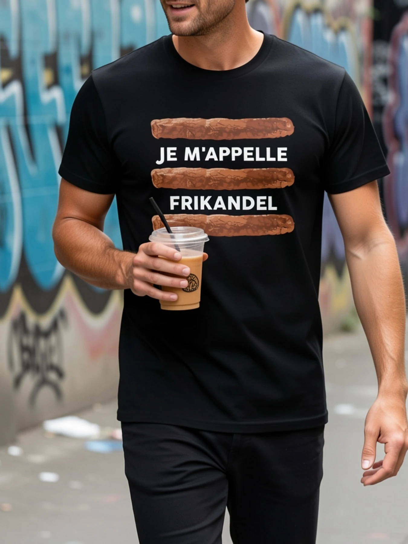 New Dutch Humor T Shirt Je'appelle Frikandel Funny Dutch Proverb Unisex Men's Women Shirt Tee Casual Meme Loose Fit Cotton Shirt