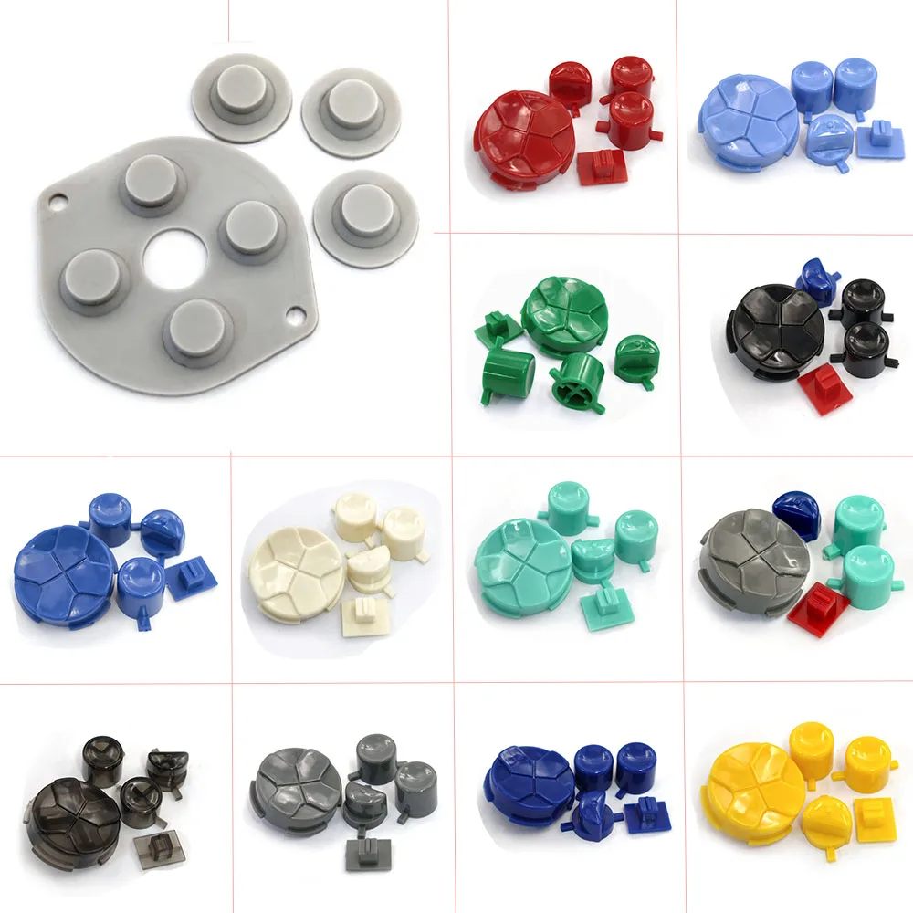 لأزرار استبدال ترس الألعاب Sega ووسادة مطاطية موصلة لوحدة تحكم ألعاب Sega Game Gear Sega GG