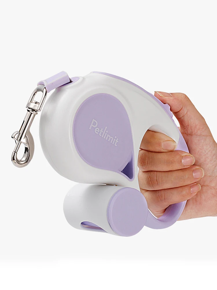 Automatische einziehbare Hundeleine, 3 m/5 m, ausziehbares Seil für Outdoor-Reisen, Wandern, kleine Hunde, Zugseil, Katzenleine – Detail 6