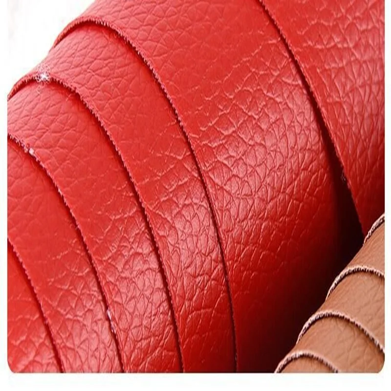 Self Adhesive Leather PU Material Thickened Wear-Resistant Lychee Pattern Sofa Repair Sticker Protective Film Artificial Leather