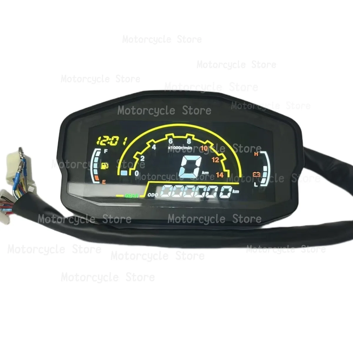 Motorcycle Digital Panel Odometer Speed meter LED Tachometer For Ducati For Honda Kawasaki Suzuki