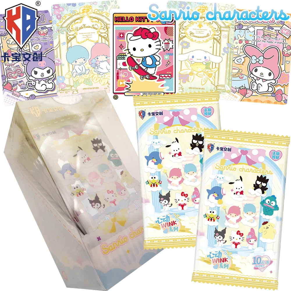 

Original KABAO Sanrio Collection Cards Popular Classic Cartoon IP Figure Colorful Fashion Vitality Personality Cards Kids Gifts